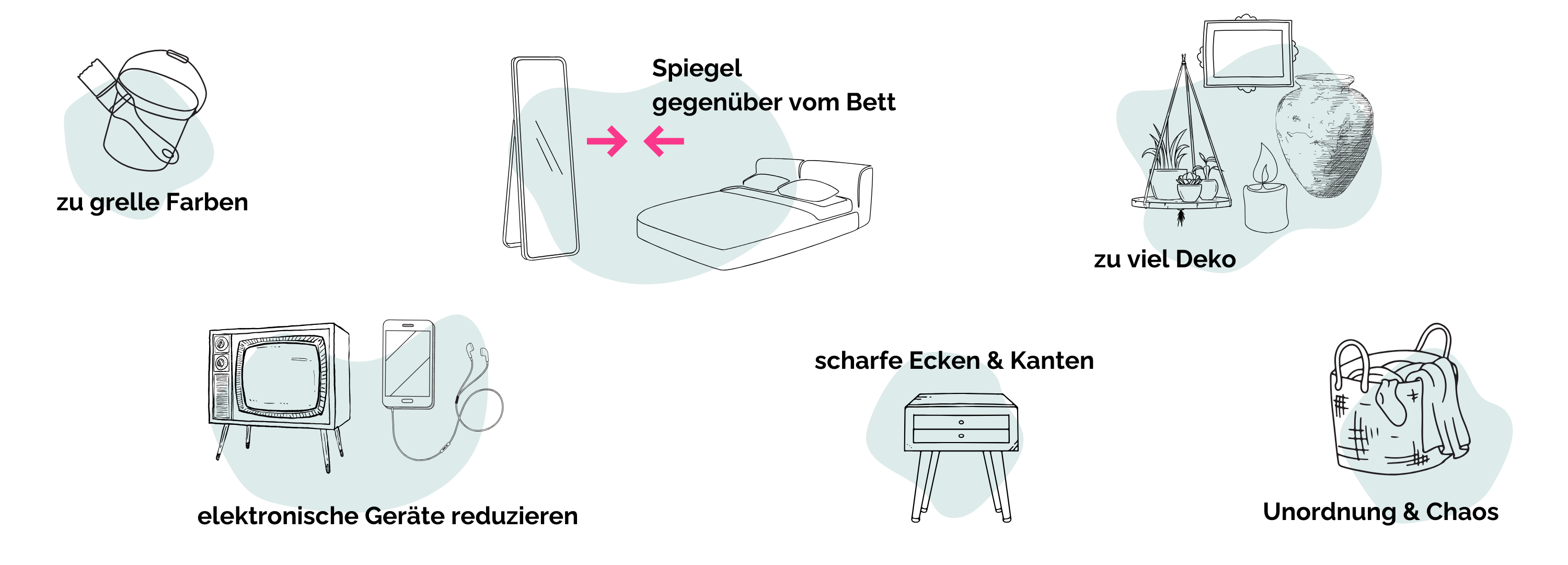 Das solltest du im Schlafzimmer Feng Shui Einrichtung vermeiden